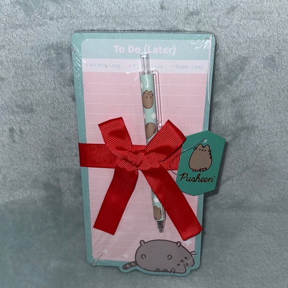 Pusheen | Office | Pusheen Pink And Mint Todo List Set With Pen | Poshmark